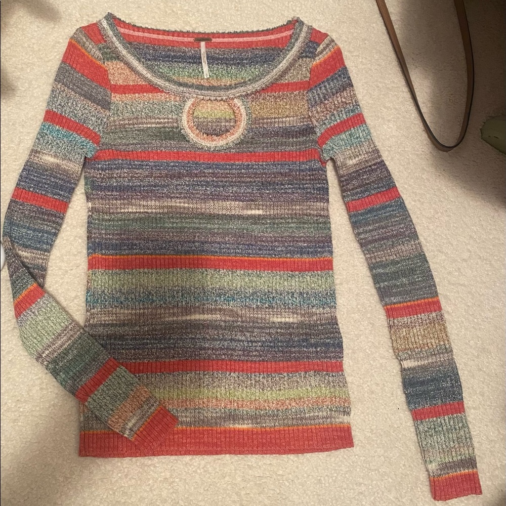 Free People Sweater, Size Small, Multicolor